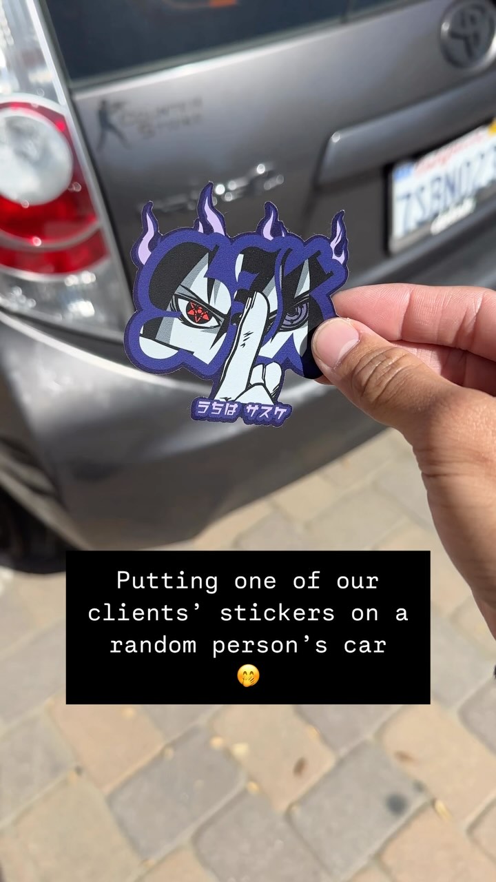 Instagram: Making random people smile, one sticker at a time 🚙❤️🔥
High-quality, UV protected vinyl. Print your next indestructible stickers with us!
.
.
.
#fuegostickers #customstickers #vinyl #funny #reels