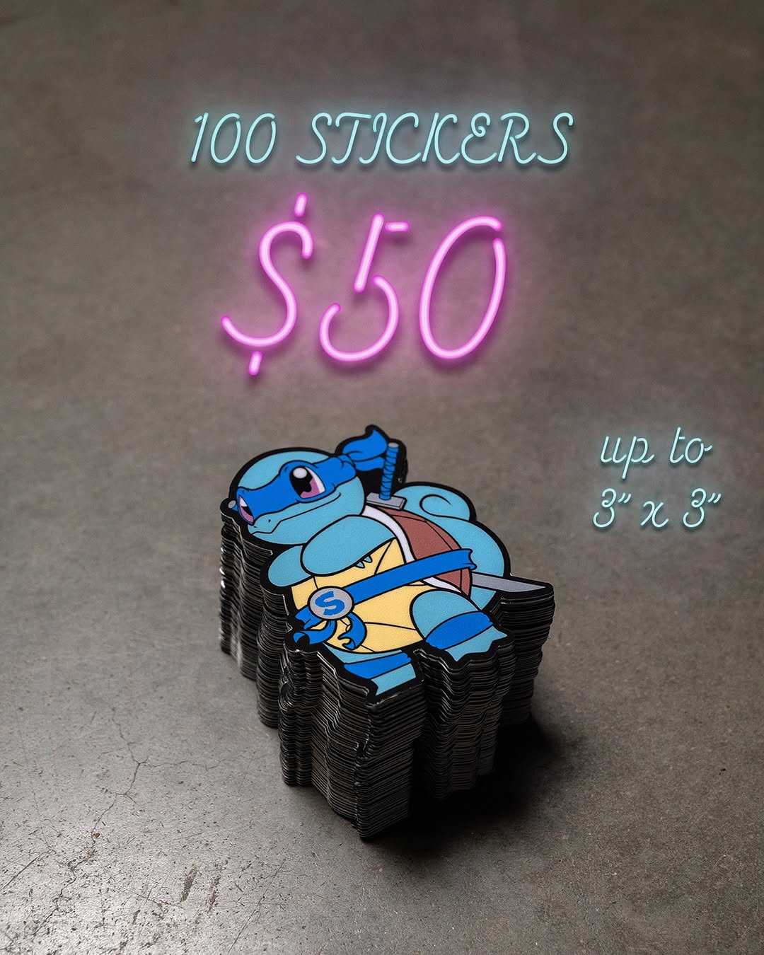 Instagram: 🔥OUR FIRE DEAL IS BACK🔥
100 stickers for only $50! High quality vinyl, UV-protected / weather proof. Sizing up to 3”x 3”
Free shipping on all U.S. orders 🚚📦
#customstickers #fuegostickers #pokemon #ninjasquirtle
